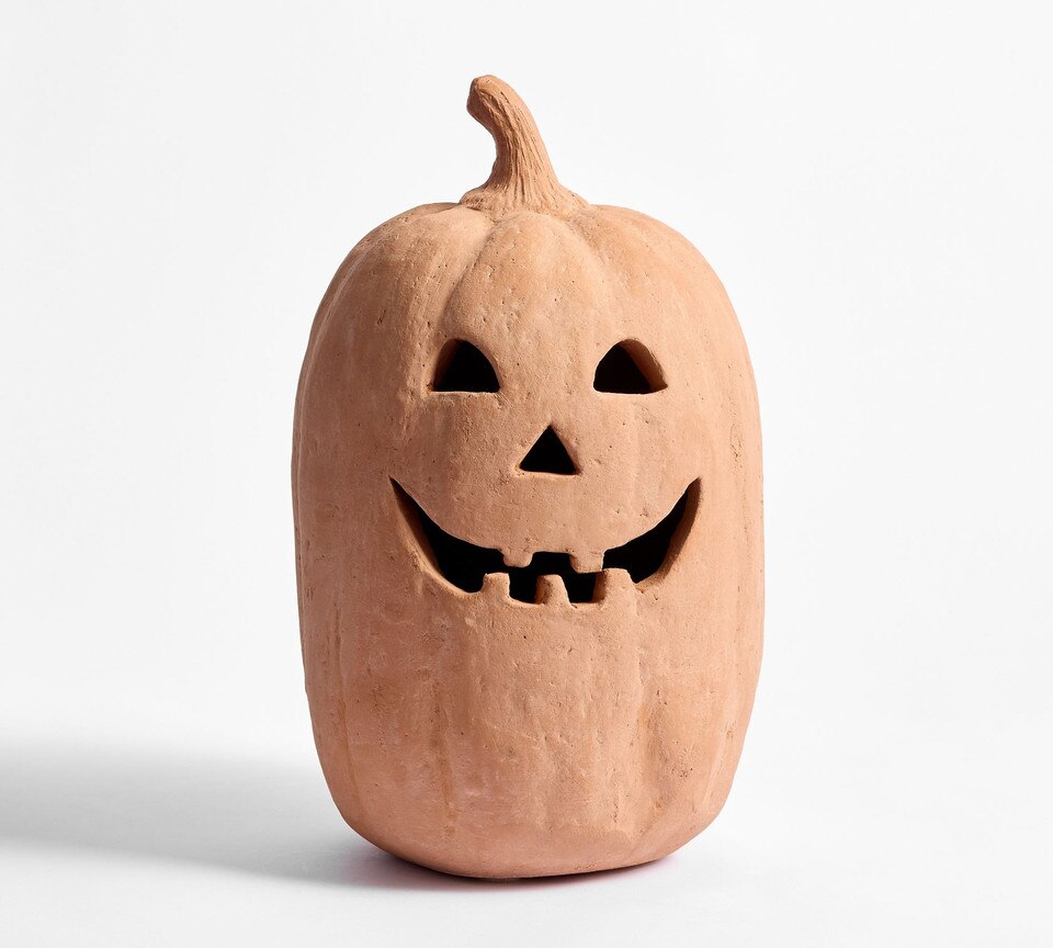Handmade Terracotta Jack O' Lantern